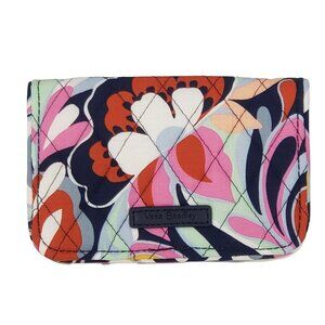 Vera Bradley RFID Bifold Wallet Mod Paisley Multicolored NEW